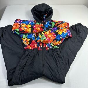 Obermeyer Black Floral Ski Jacket